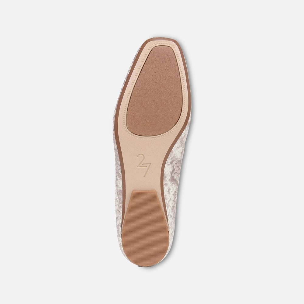 Naturalizer 27 Edit Carla Flat - White Snake Pattern Leather Naturalizer 27 Edit Carla Flat - White Snake Pattern Leather