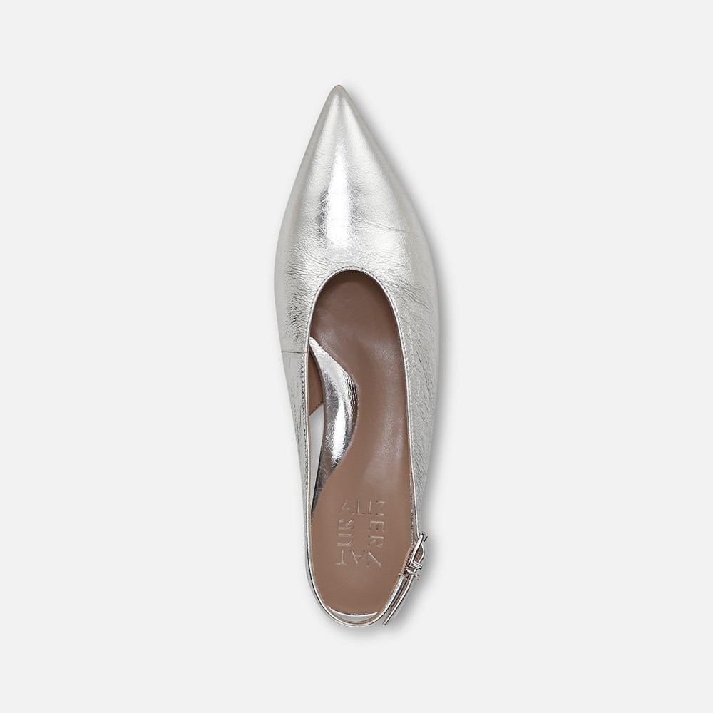 Naturalizer Nicolette Pump - Silver Leather Naturalizer Nicolette Pump - Silver Leather