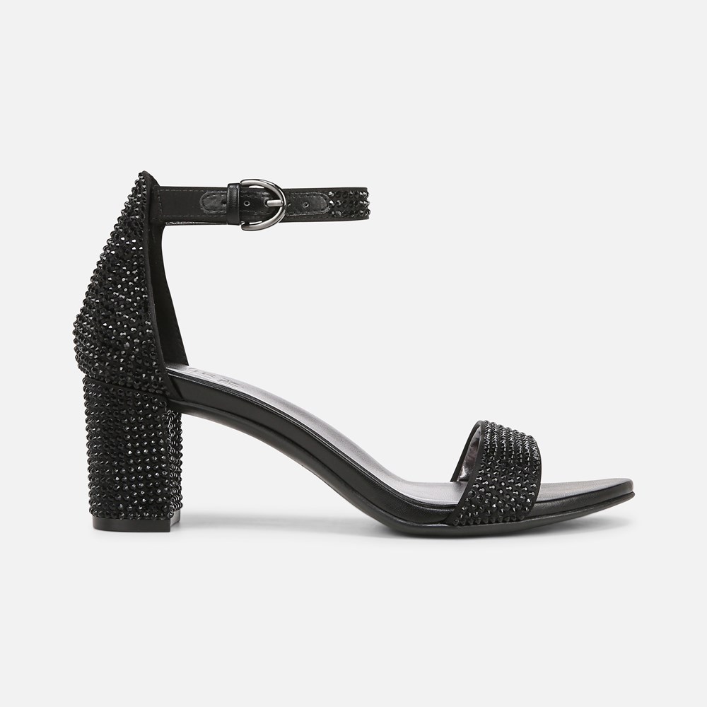 Naturalizer Vera Dress Sandal - Black Satin Naturalizer Vera Dress Sandal - Black Satin