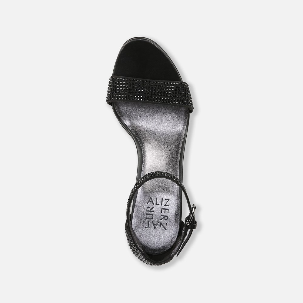 Naturalizer Vera Dress Sandal - Black Satin Naturalizer Vera Dress Sandal - Black Satin