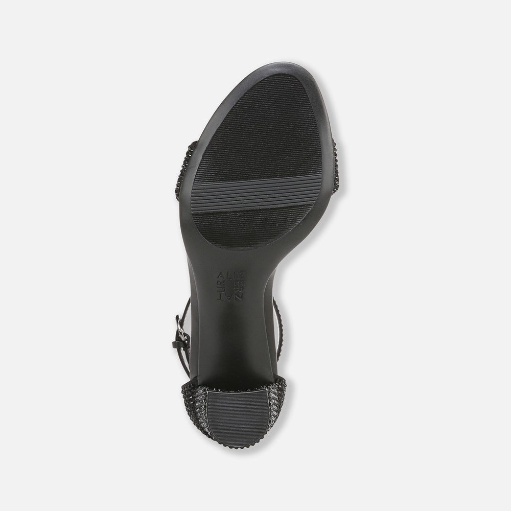 Naturalizer Vera Dress Sandal - Black Satin Naturalizer Vera Dress Sandal - Black Satin