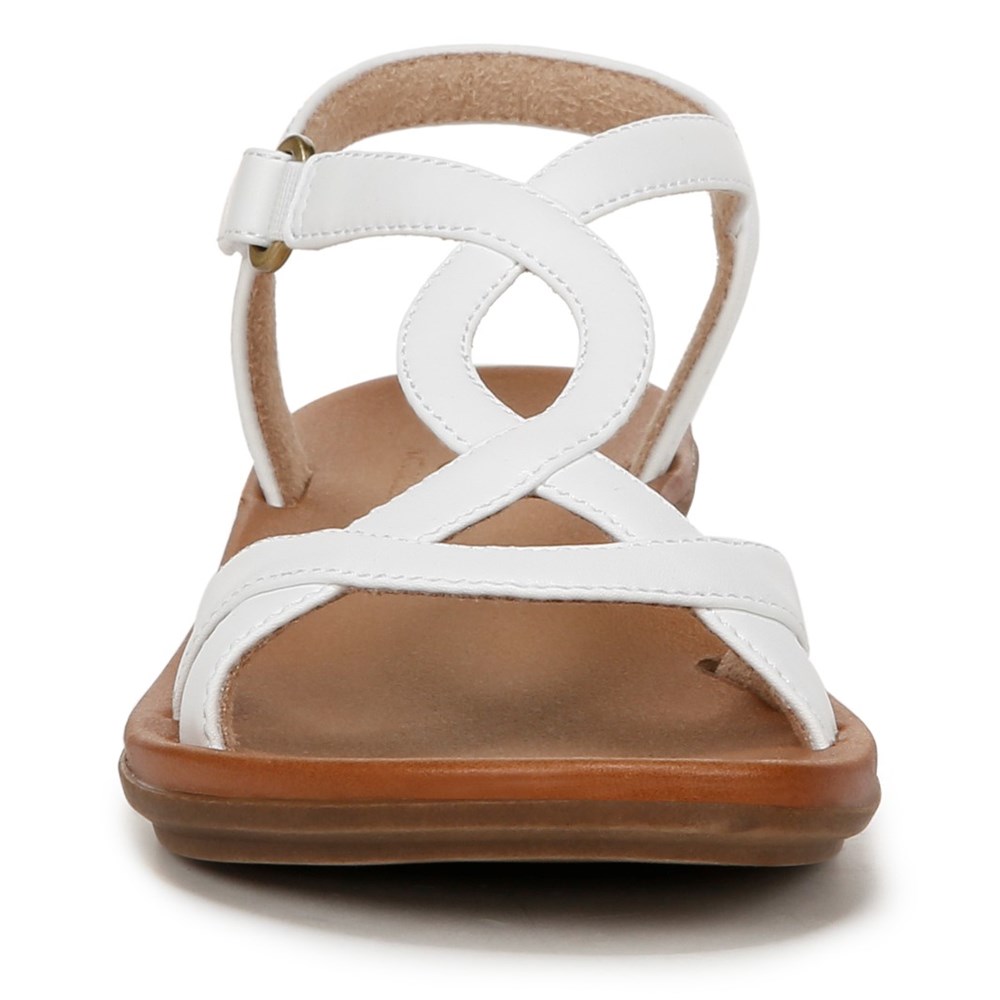Naturalizer SOUL Solo Sandal - Smooth White Faux Leather Naturalizer SOUL Solo Sandal - Smooth White Faux Leather