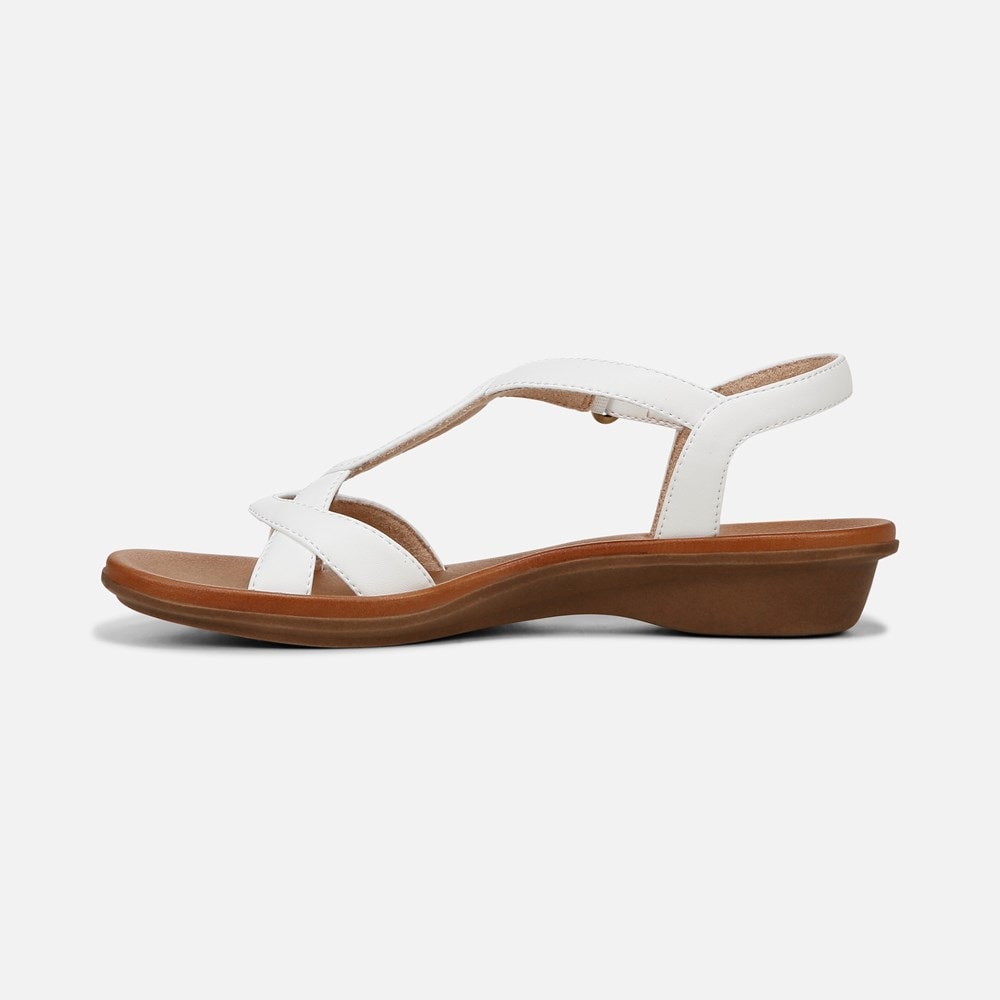 Naturalizer SOUL Solo Sandal - Smooth White Faux Leather Naturalizer SOUL Solo Sandal - Smooth White Faux Leather