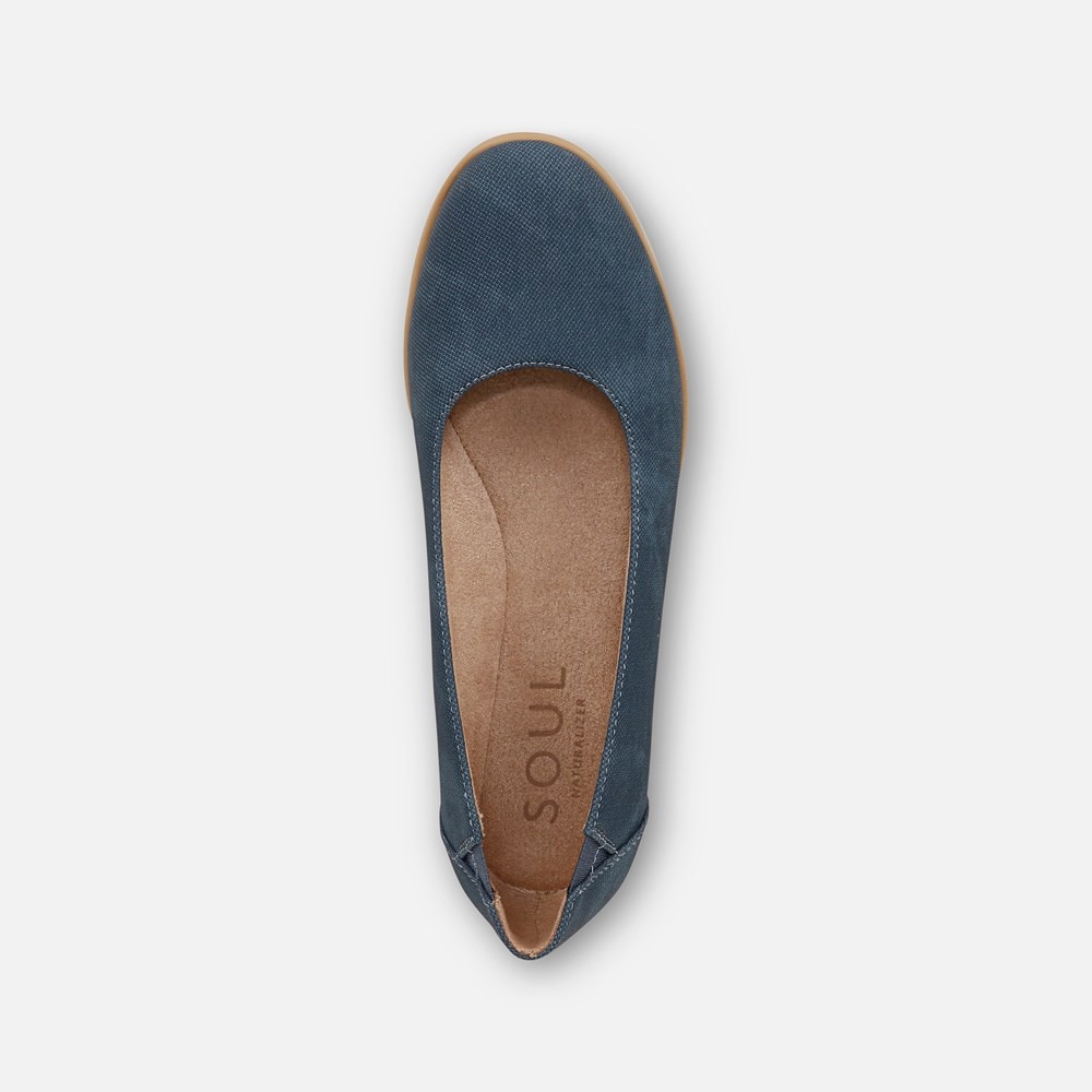 Naturalizer SOUL Idea Ballet Flat - Indigo Faux Leather Naturalizer SOUL Idea Ballet Flat - Indigo Faux Leather