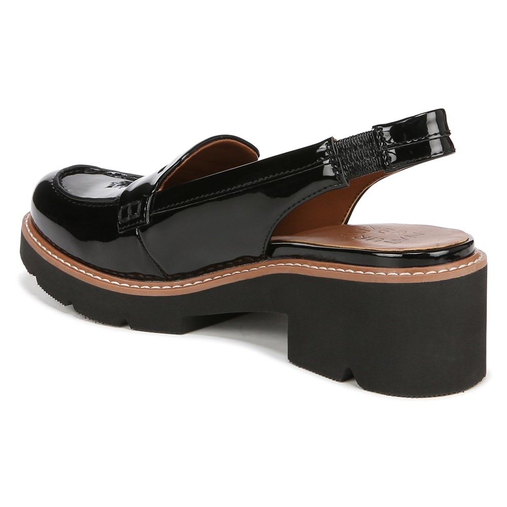 Naturalizer Darry Lug Sole Slingback Loafer - Black Patent Naturalizer Darry Lug Sole Slingback Loafer - Black Patent