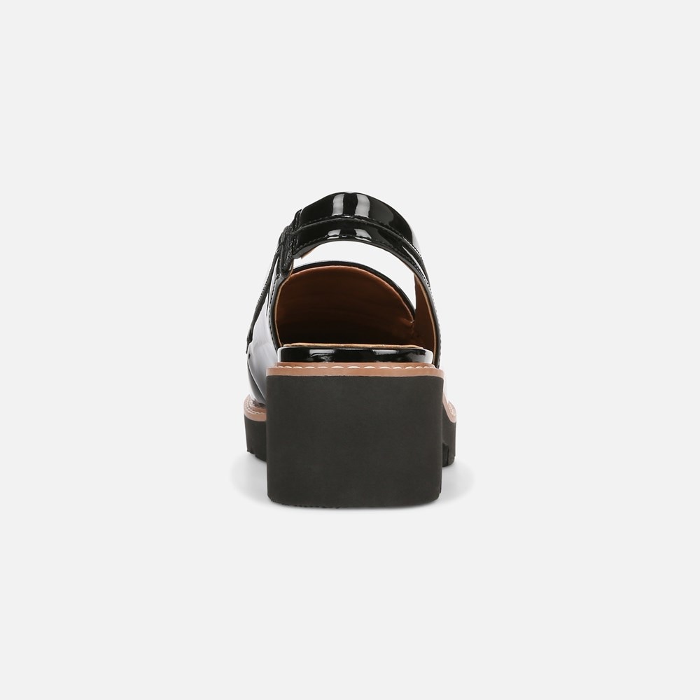 Naturalizer Darry Lug Sole Slingback Loafer - Black Patent Naturalizer Darry Lug Sole Slingback Loafer - Black Patent