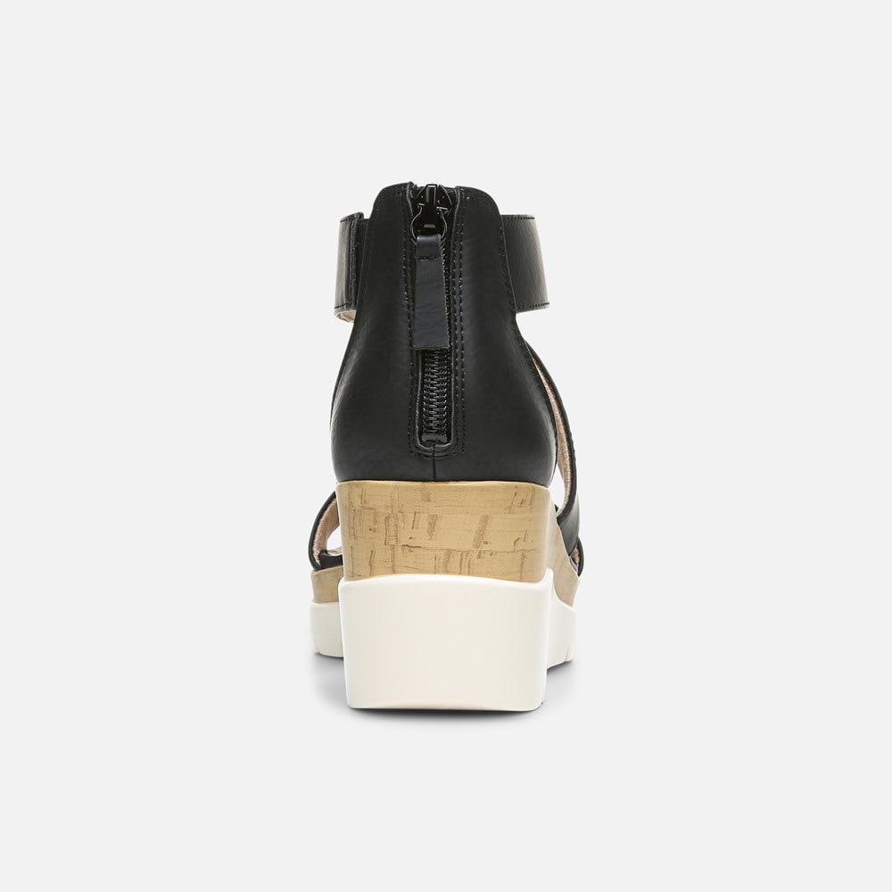Naturalizer Soul Goodtimes Wedge Sandal - Black Synthetic Naturalizer Soul Goodtimes Wedge Sandal - Black Synthetic