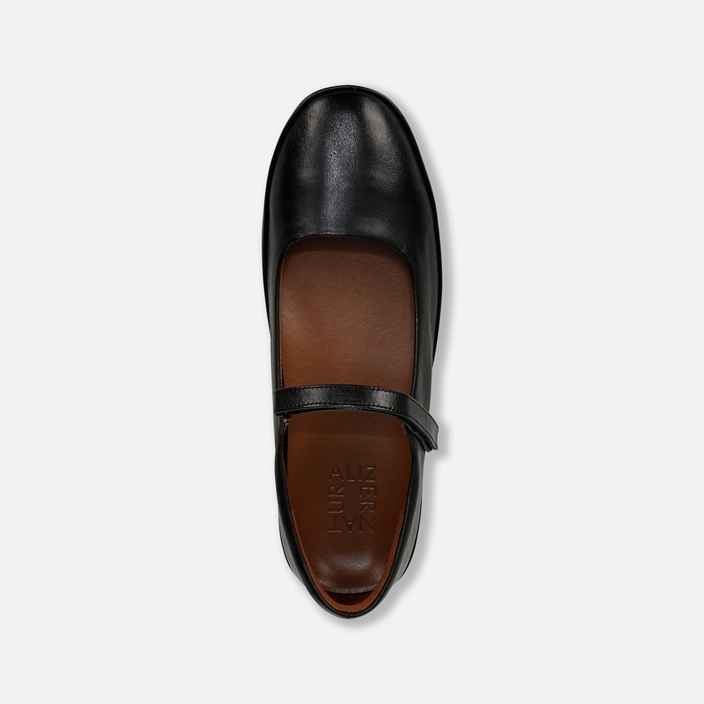 Naturalizer Behold Mary Jane Flat - Black Leather Naturalizer Behold Mary Jane Flat - Black Leather