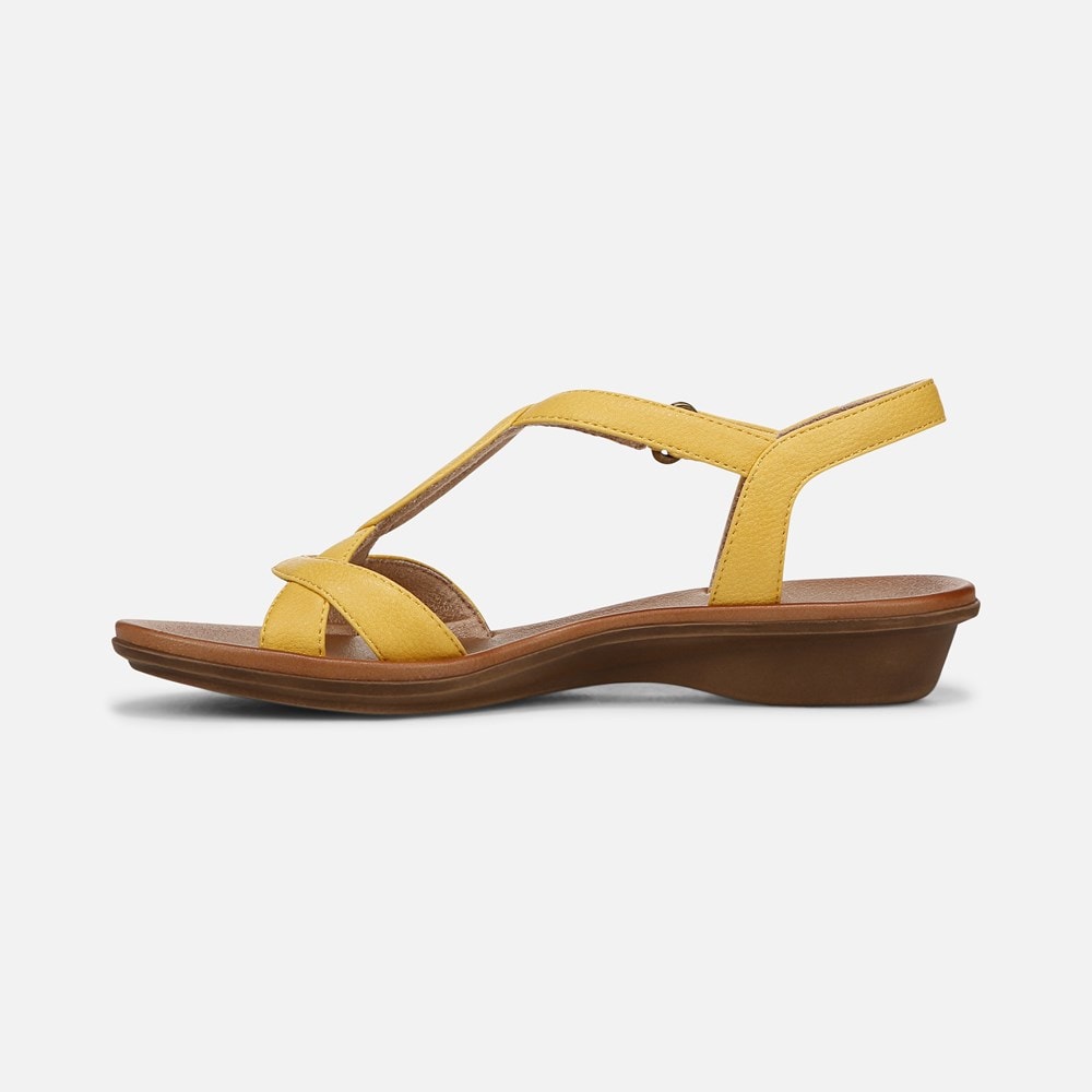 Naturalizer SOUL Solo Sandal - Yellow Faux Leather Naturalizer SOUL Solo Sandal - Yellow Faux Leather