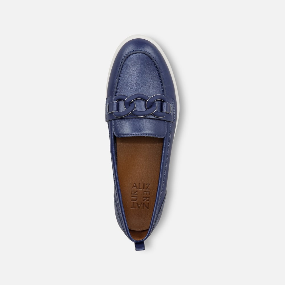 Naturalizer Kateri Bit Loafer - Future Dusk Blue Leather