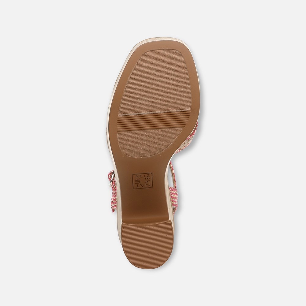 Naturalizer Katalina Platform Sandal - Pink Weave Fabric