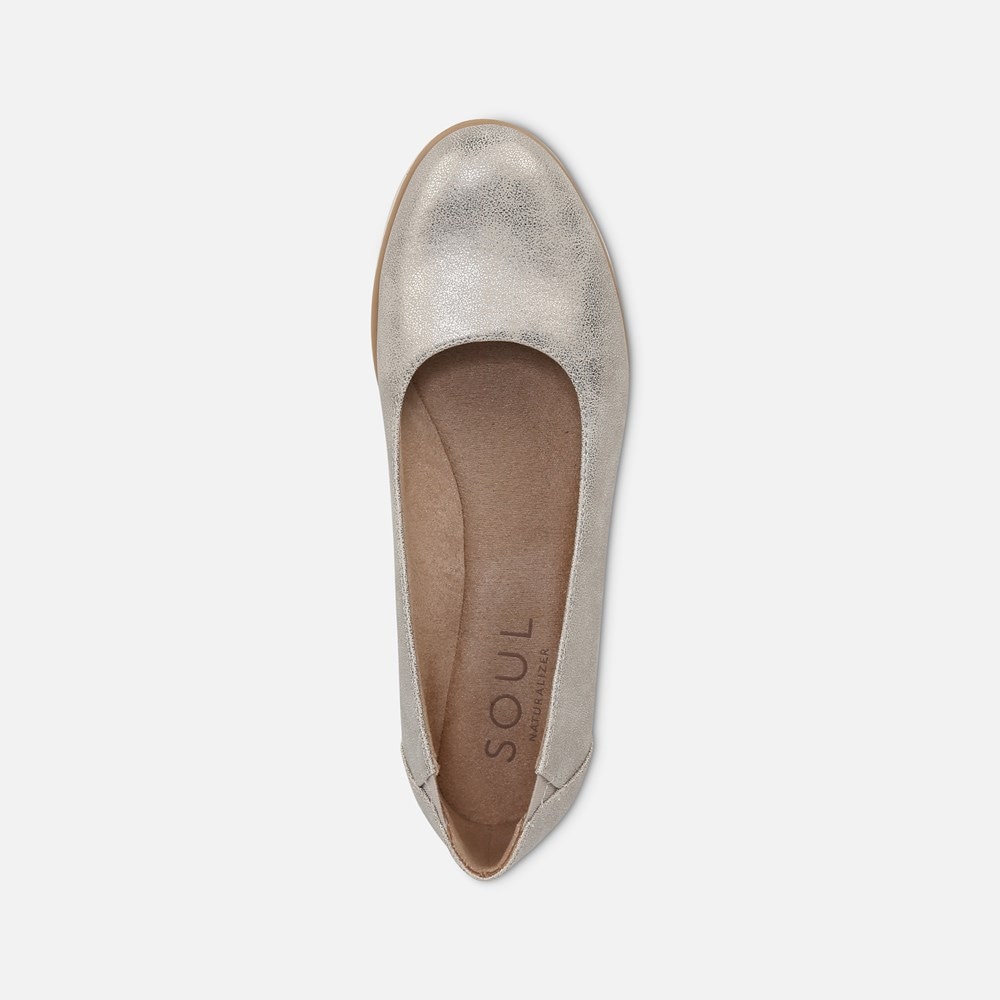 Naturalizer SOUL Idea Ballet Flat - Light Gold Synthetic Naturalizer SOUL Idea Ballet Flat - Light Gold Synthetic