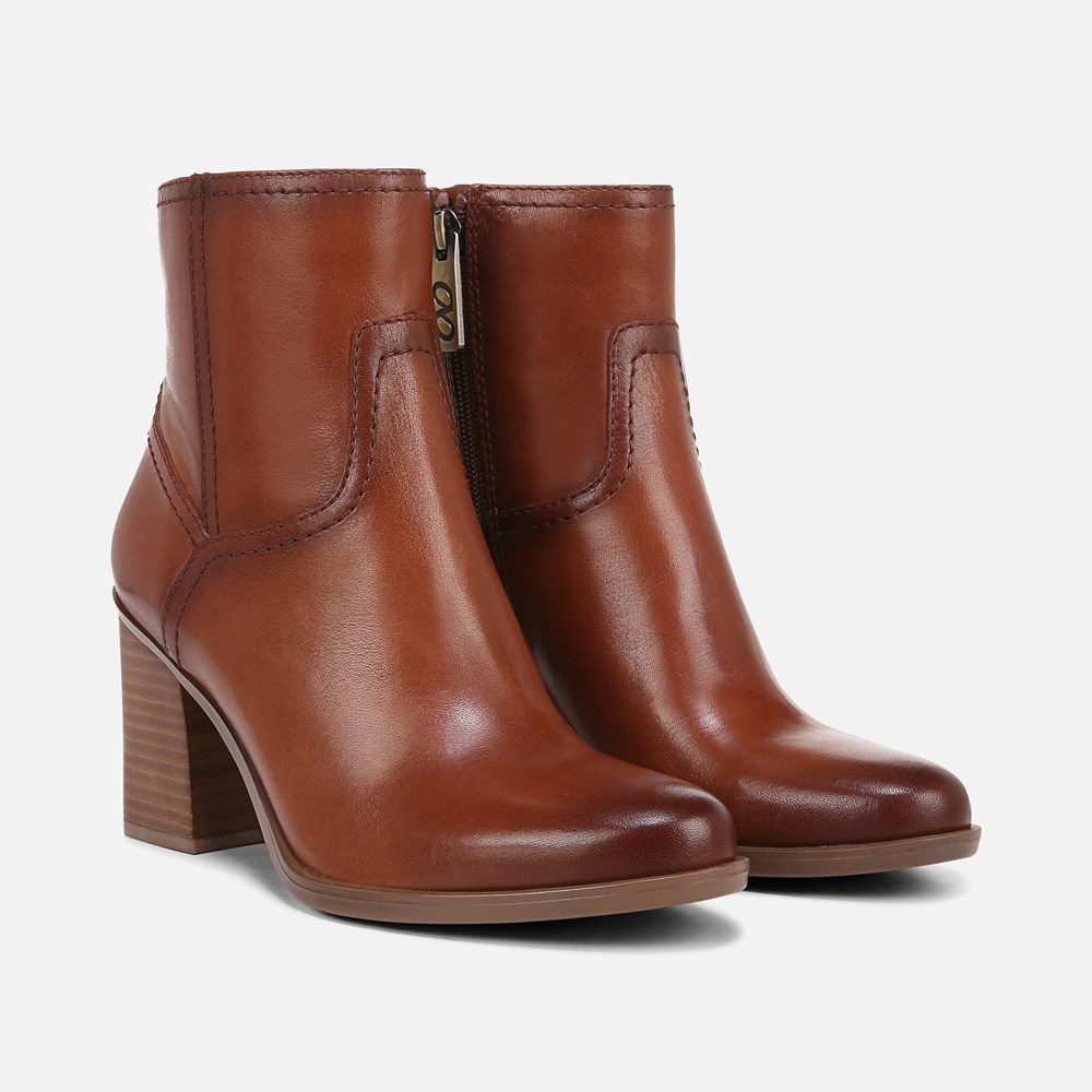 Naturalizer Kalina Ankle Bootie - Cider Spice Brown Leather