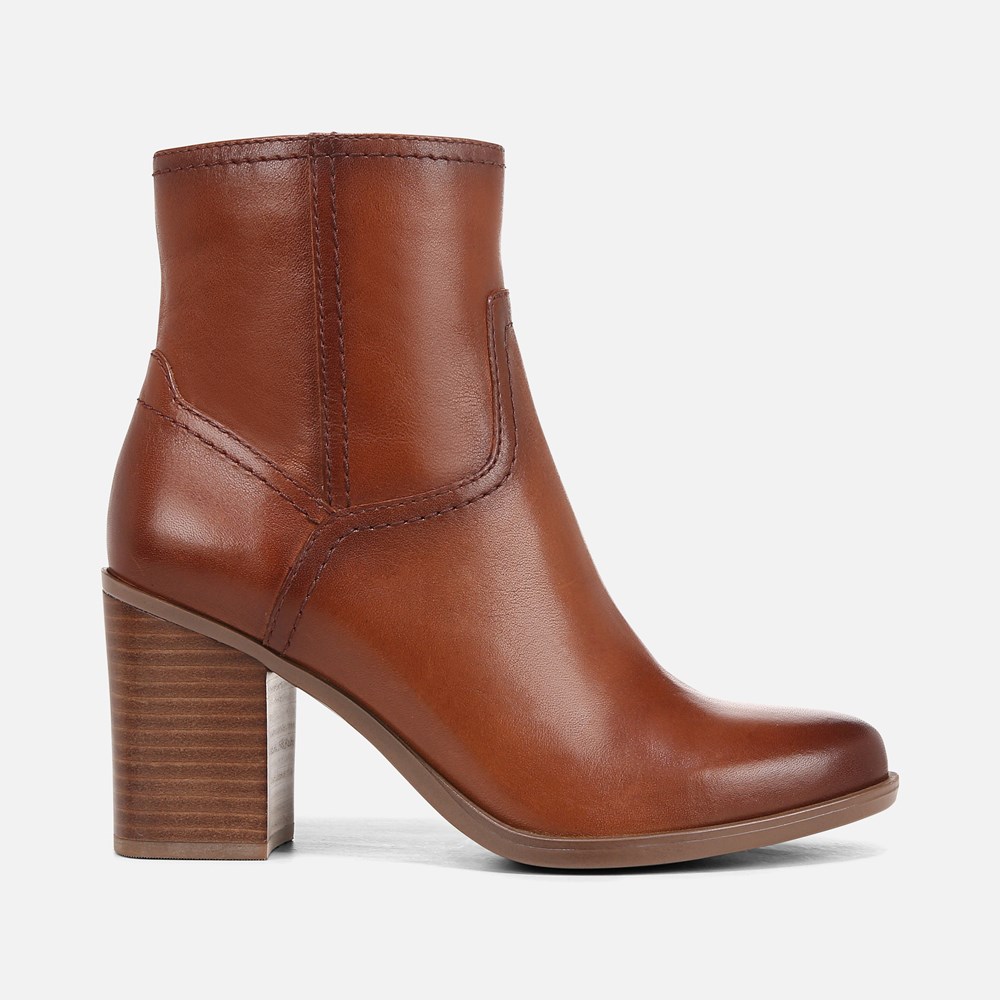 Naturalizer Kalina Ankle Bootie - Cider Spice Brown Leather Naturalizer Kalina Ankle Bootie - Cider Spice Brown Leather