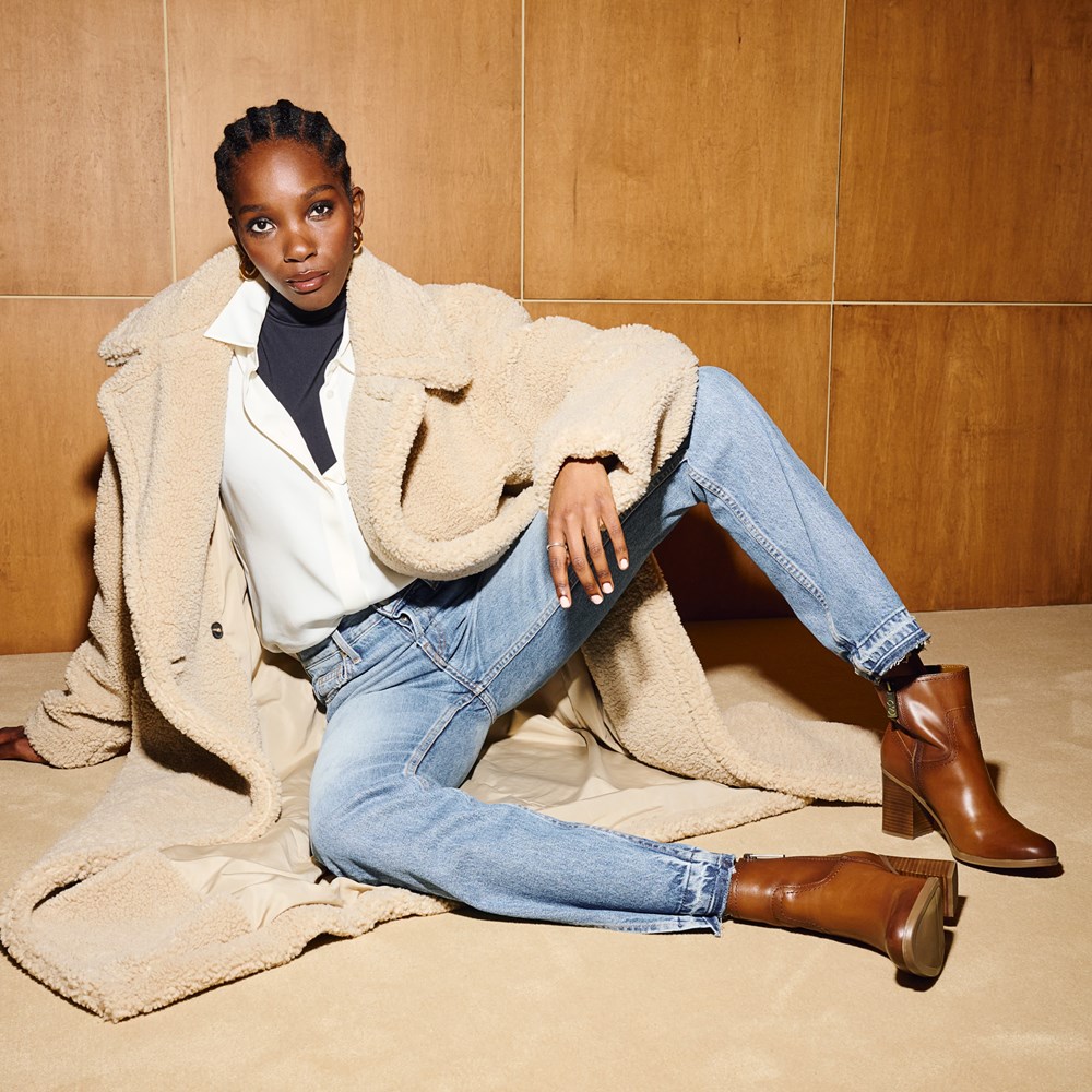 Naturalizer Kalina Ankle Bootie - Cider Spice Brown Leather Naturalizer Kalina Ankle Bootie - Cider Spice Brown Leather