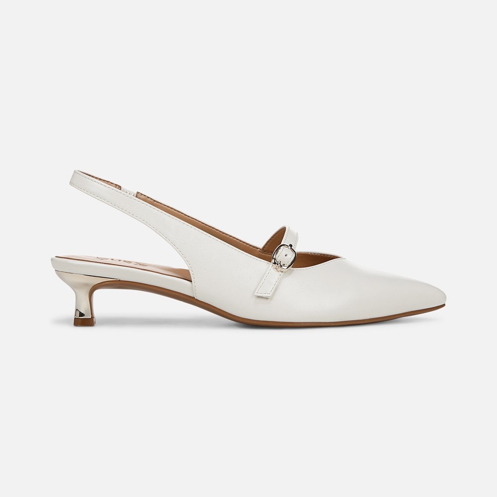 Naturalizer Grayson Mary Jane Slingback - Warm White Faux Leather Naturalizer Grayson Mary Jane Slingback - Warm White Faux Leather