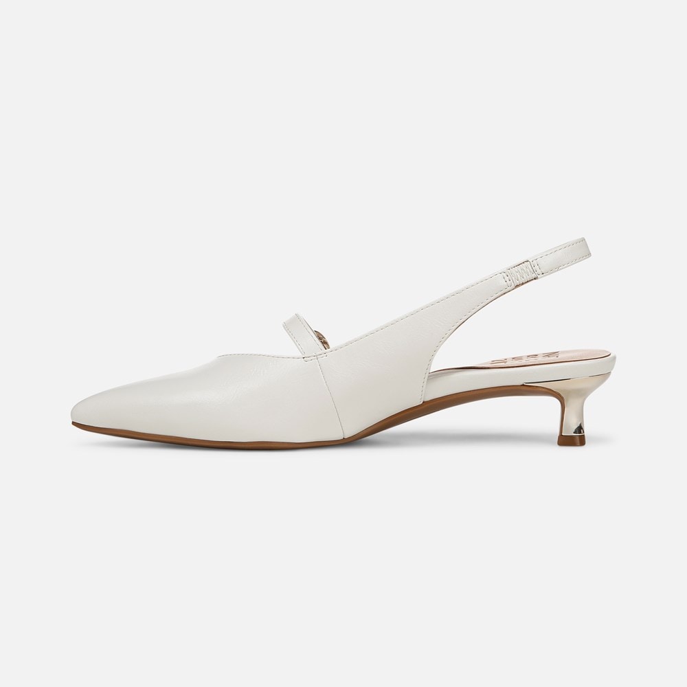 Naturalizer Grayson Mary Jane Slingback - Warm White Faux Leather Naturalizer Grayson Mary Jane Slingback - Warm White Faux Leather