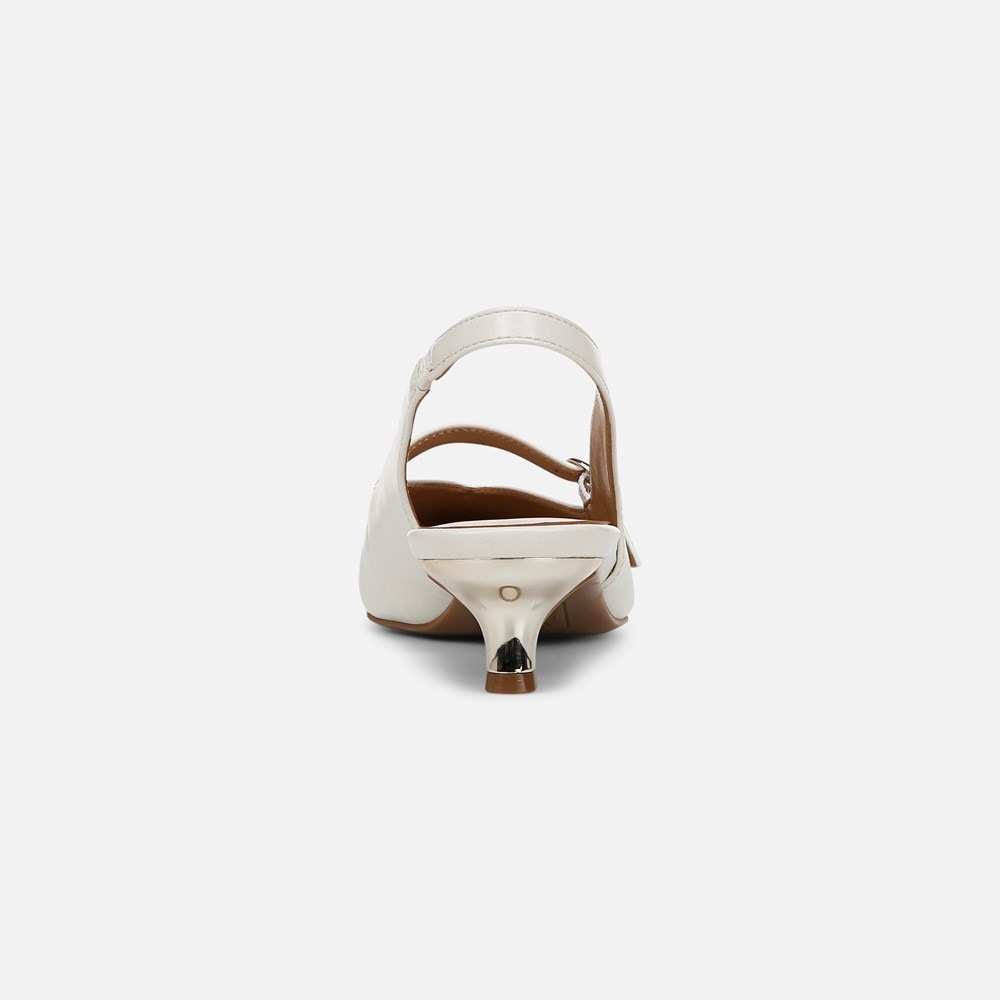 Naturalizer Grayson Mary Jane Slingback - Warm White Faux Leather Naturalizer Grayson Mary Jane Slingback - Warm White Faux Leather