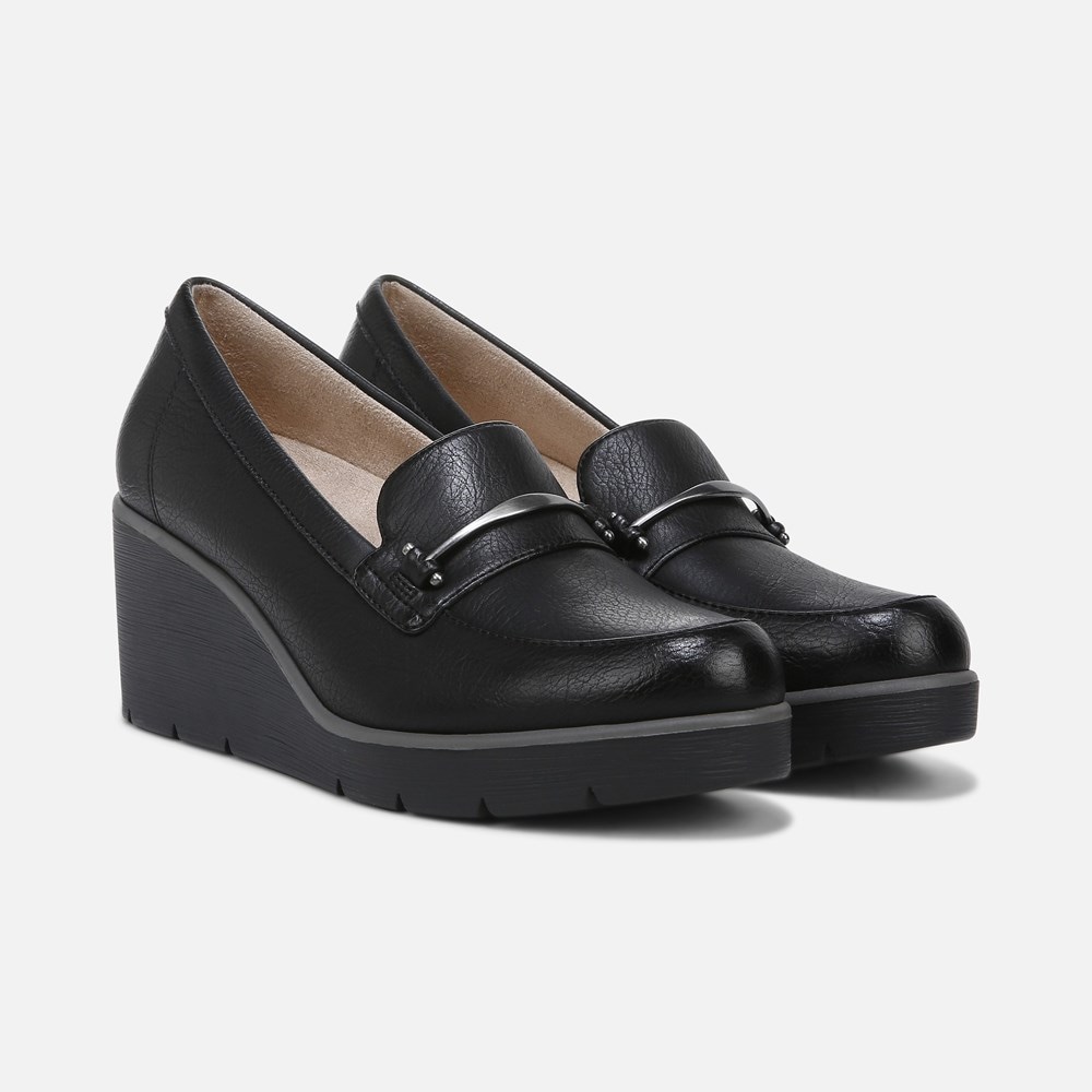 Naturalizer SOUL Achieve Wedge - Black Synthetic