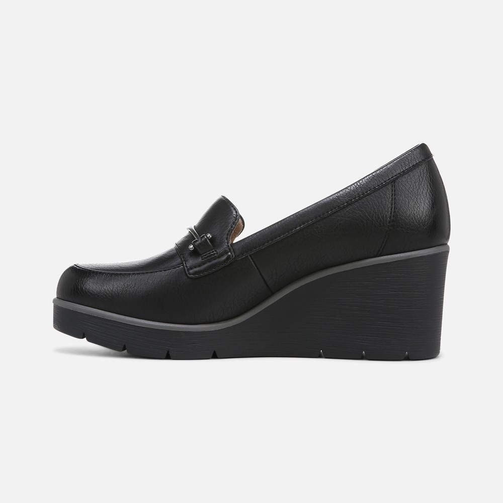 Naturalizer SOUL Achieve Wedge - Black Synthetic