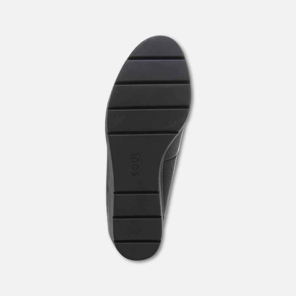 Naturalizer SOUL Achieve Wedge - Black Synthetic