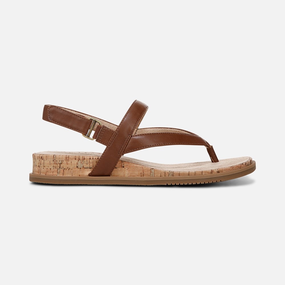 Naturalizer SOUL Carolyn Sandal - Brown Faux Leather Naturalizer SOUL Carolyn Sandal - Brown Faux Leather