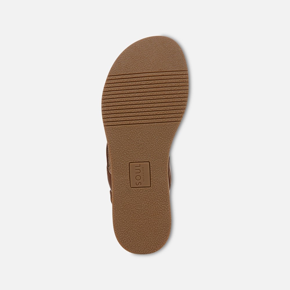 Naturalizer SOUL Carolyn Sandal - Brown Faux Leather Naturalizer SOUL Carolyn Sandal - Brown Faux Leather