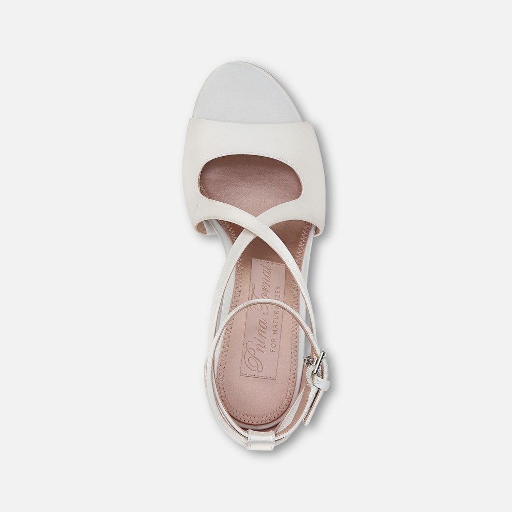 Naturalizer Amor 2 Dress Sandal - Silk White Fabric