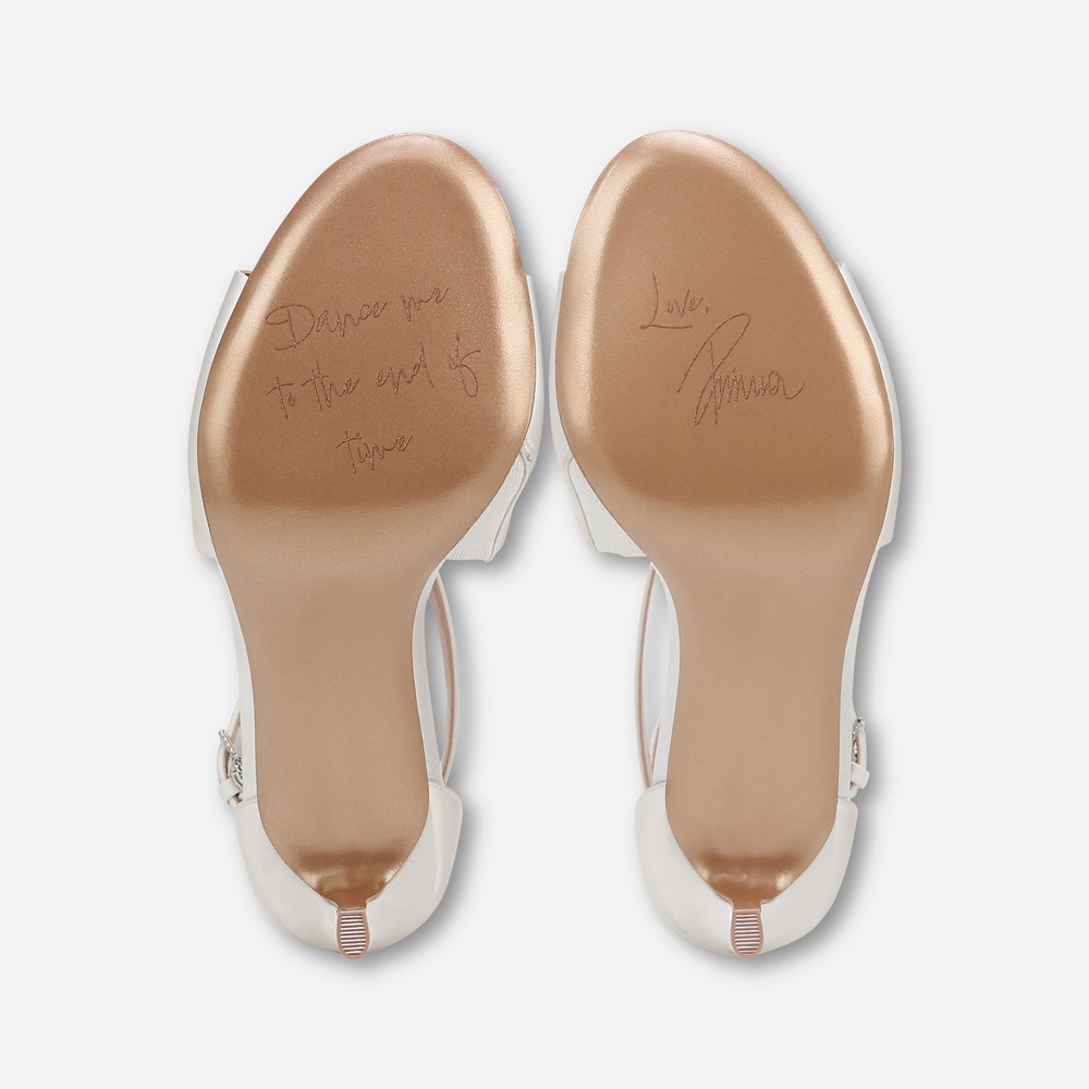 Naturalizer Amor 2 Dress Sandal - Silk White Fabric