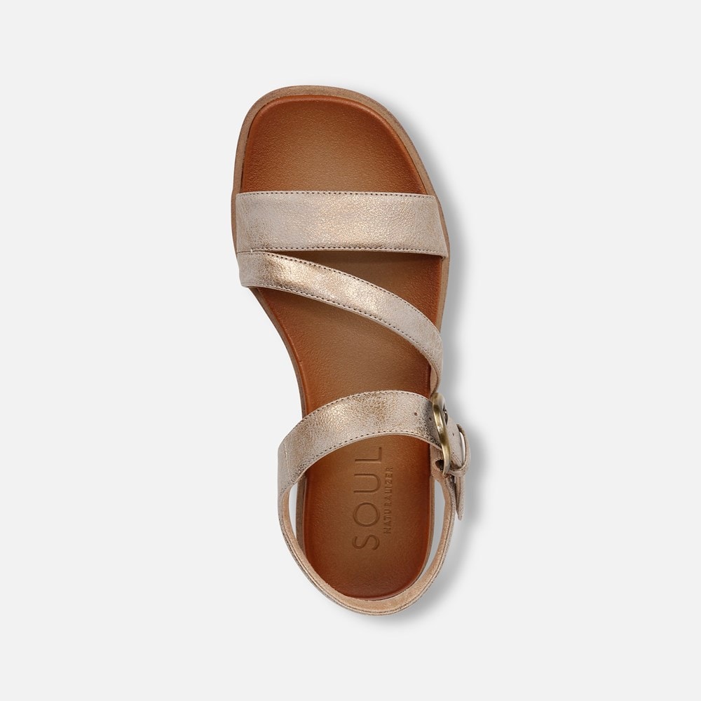 Naturalizer SOUL Jayvee Sandal - Metallic Mauve Faux Leather Naturalizer SOUL Jayvee Sandal - Metallic Mauve Faux Leather