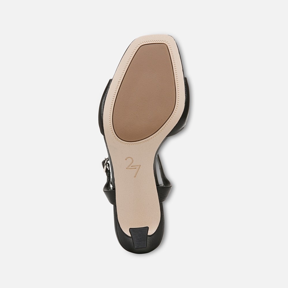 Naturalizer 27 EDIT Grace Dress Sandal - Black Leather