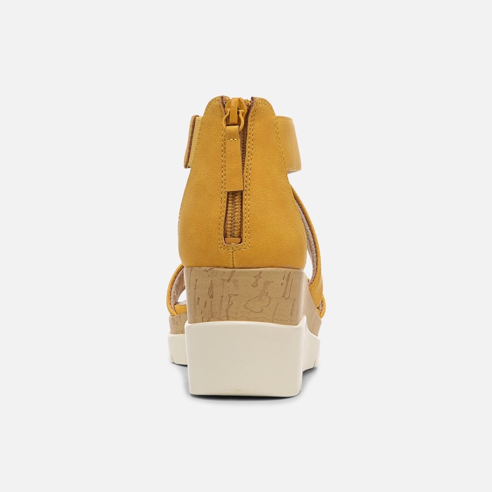 Naturalizer Soul Goodtimes Wedge Sandal - Yellow Synthetic Naturalizer Soul Goodtimes Wedge Sandal - Yellow Synthetic