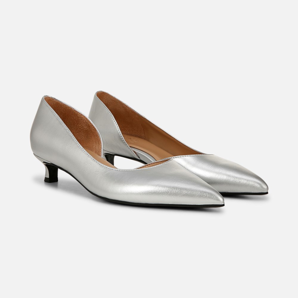 Naturalizer Gallent Pump - Silver Faux Leather Naturalizer Gallent Pump - Silver Faux Leather