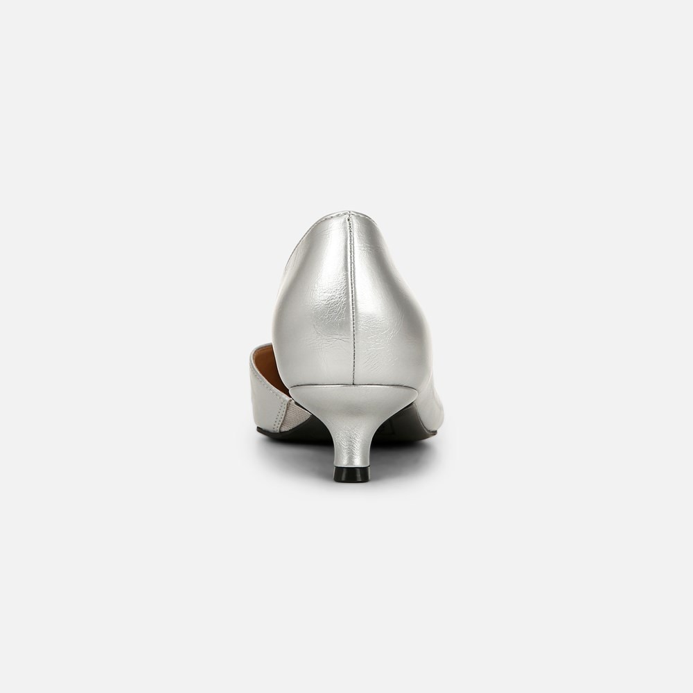 Naturalizer Gallent Pump - Silver Faux Leather Naturalizer Gallent Pump - Silver Faux Leather