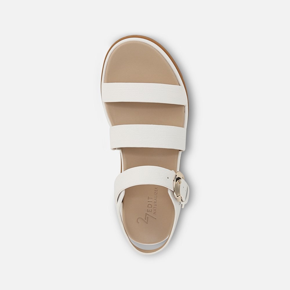 Naturalizer 27 EDIT Zizi Sandal - White Faux Leather Naturalizer 27 EDIT Zizi Sandal - White Faux Leather