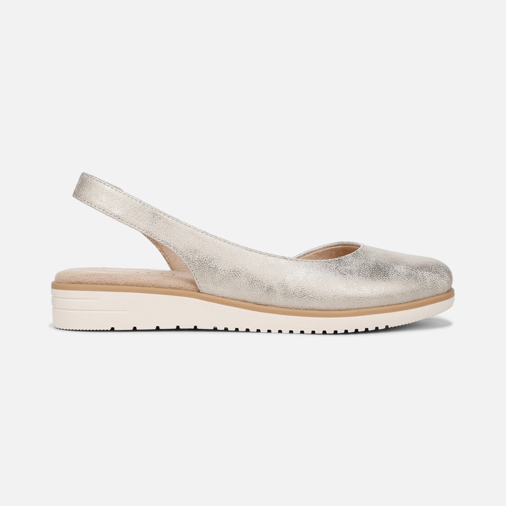 Naturalizer SOUL Idea d\'Orsay Flat - Light Gold Faux Leather Naturalizer SOUL Idea d\'Orsay Flat - Light Gold Faux Leather
