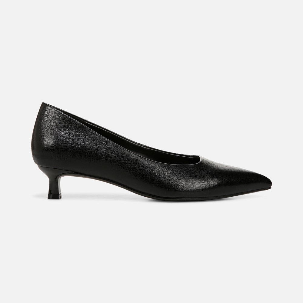 Naturalizer Natalia Kitten Heel - Black Leather Naturalizer Natalia Kitten Heel - Black Leather