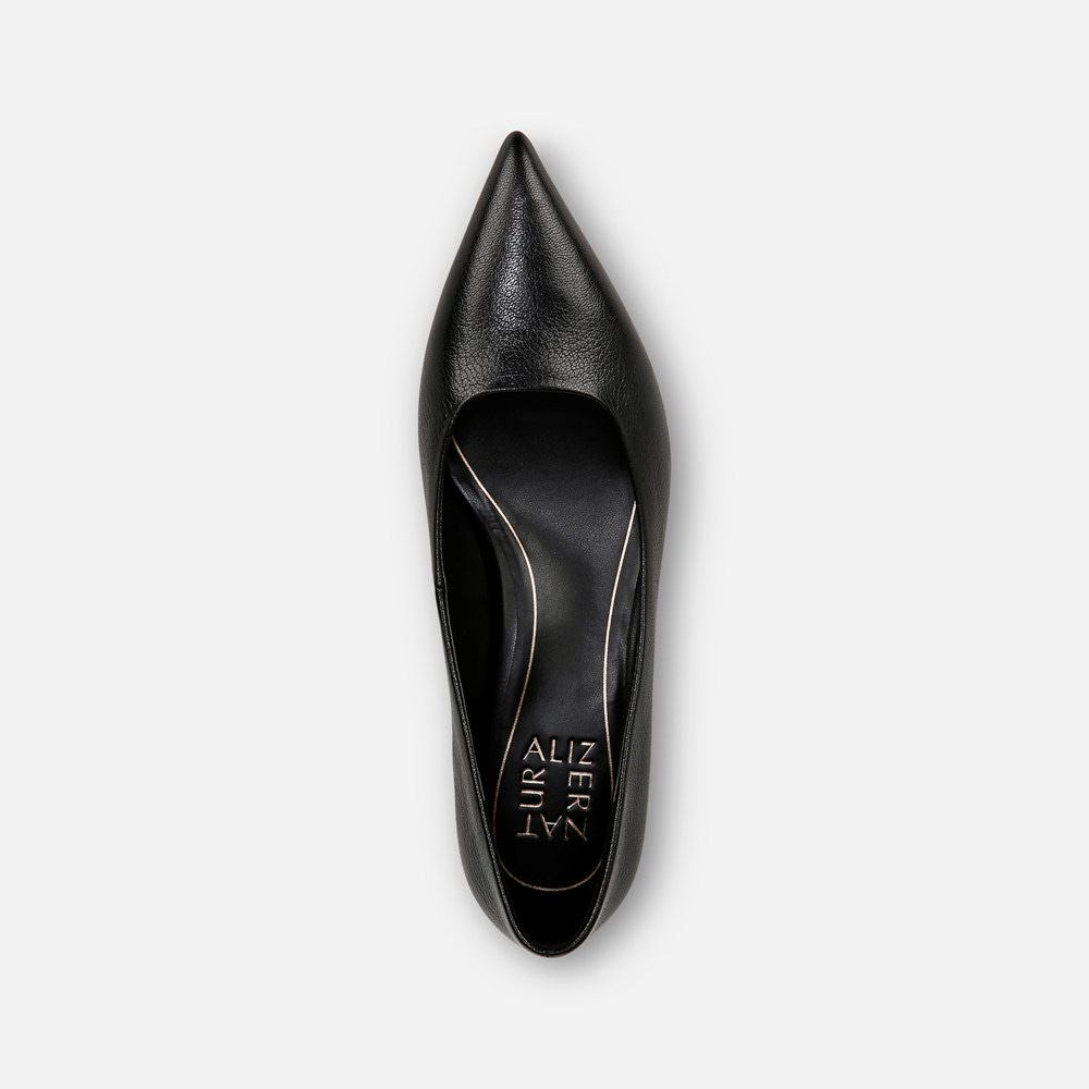 Naturalizer Natalia Kitten Heel - Black Leather Naturalizer Natalia Kitten Heel - Black Leather