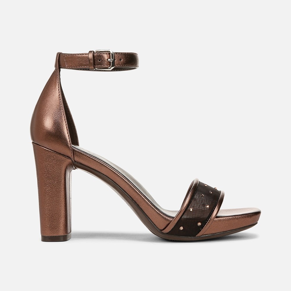 Naturalizer Joy Dress Sandal - Cinnamon Brown Leather Naturalizer Joy Dress Sandal - Cinnamon Brown Leather