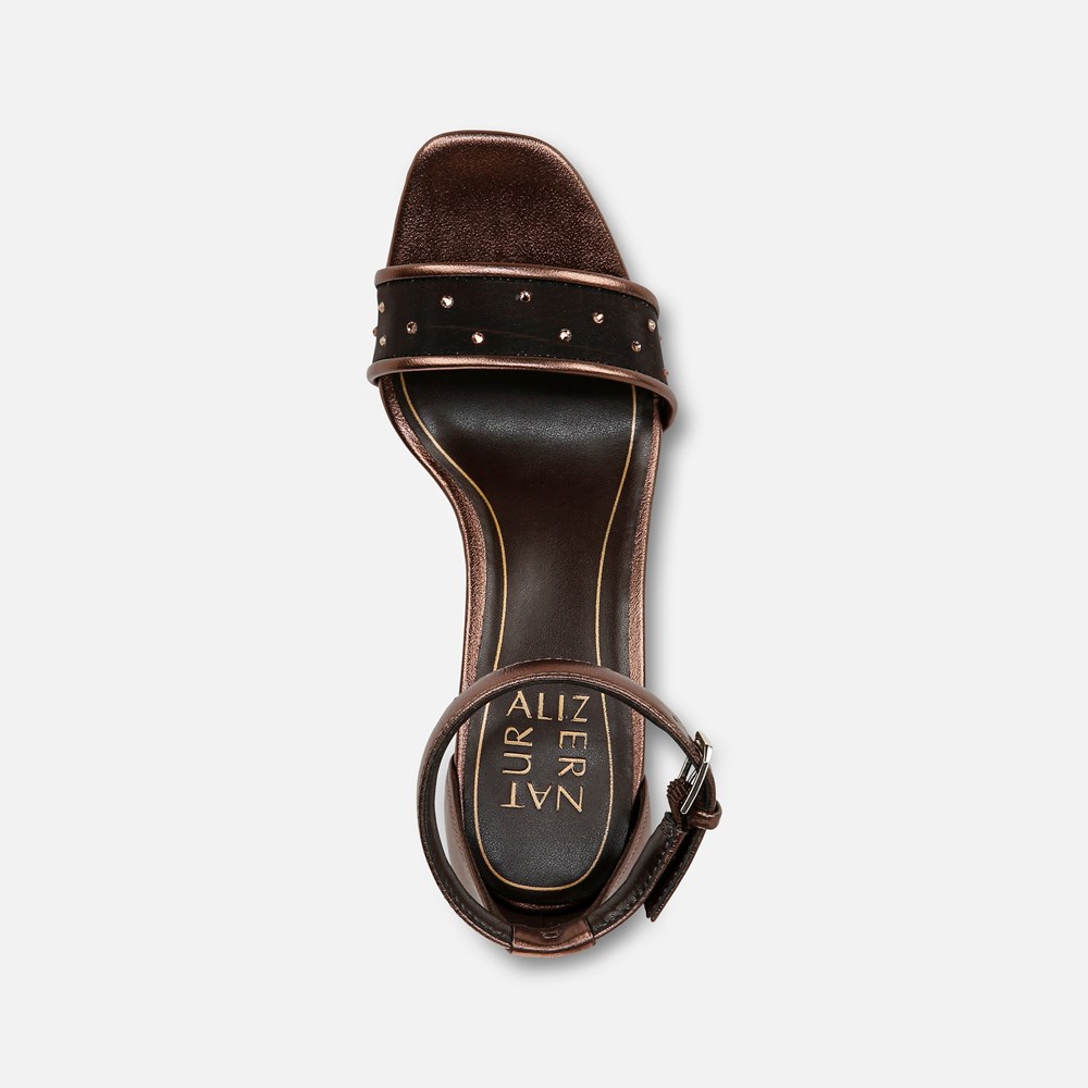 Naturalizer Joy Dress Sandal - Cinnamon Brown Leather Naturalizer Joy Dress Sandal - Cinnamon Brown Leather