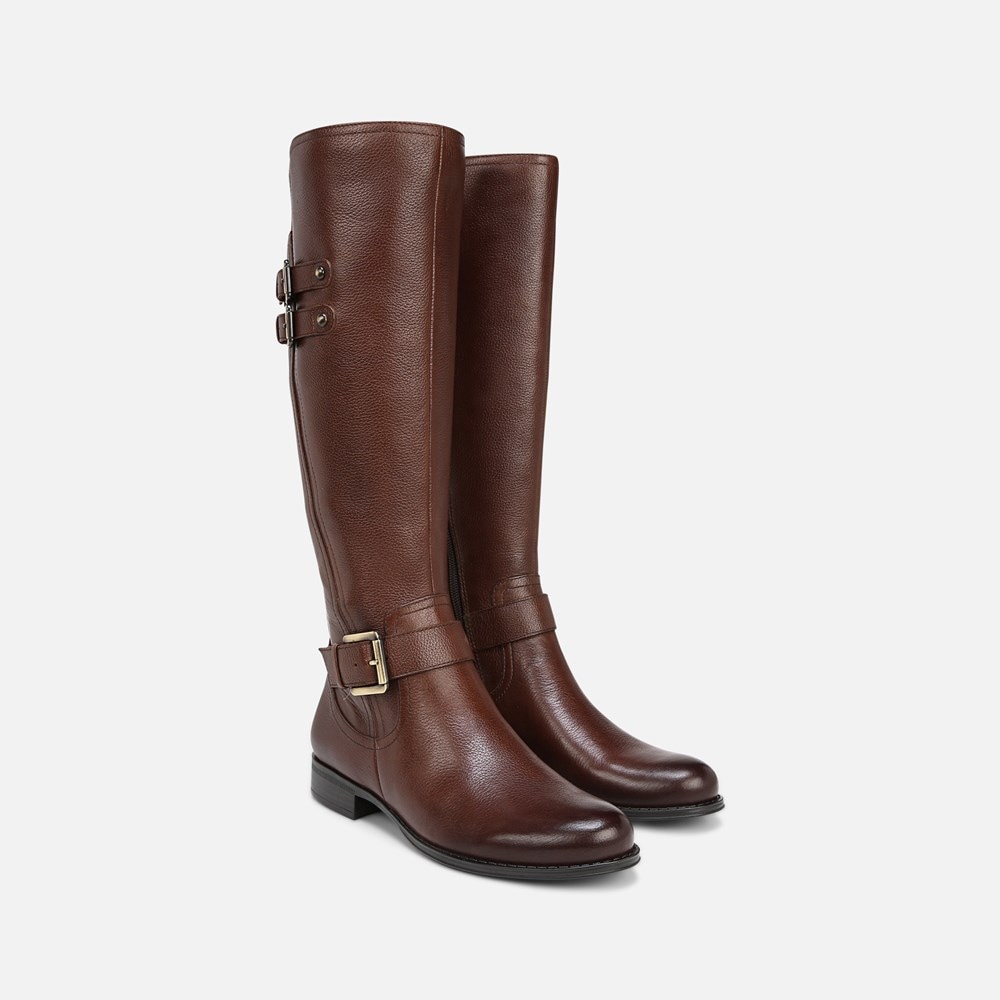 Naturalizer Jessie Knee High Boot - Chocolate Bar Leather