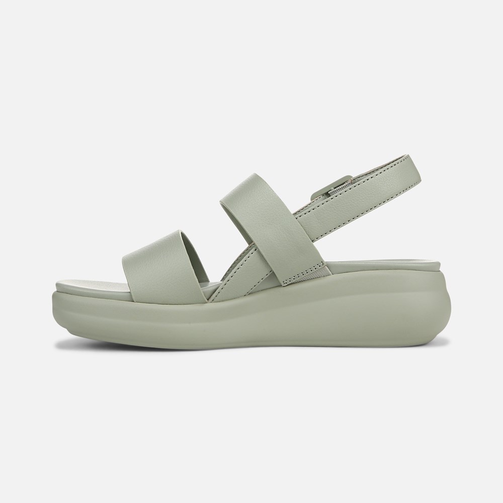 Naturalizer Coast Wedge Sandal - Pistachio Green Faux Leather Naturalizer Coast Wedge Sandal - Pistachio Green Faux Leather