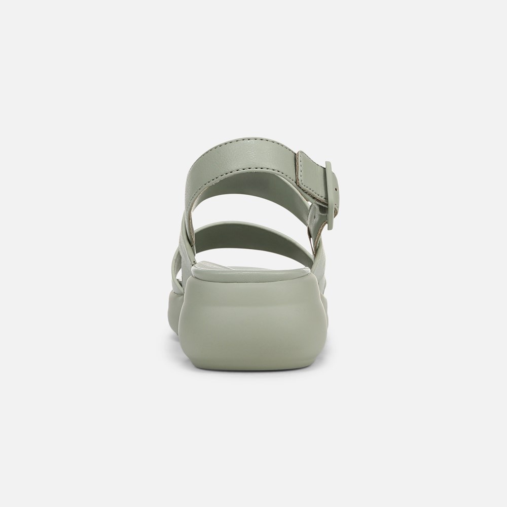 Naturalizer Coast Wedge Sandal - Pistachio Green Faux Leather Naturalizer Coast Wedge Sandal - Pistachio Green Faux Leather
