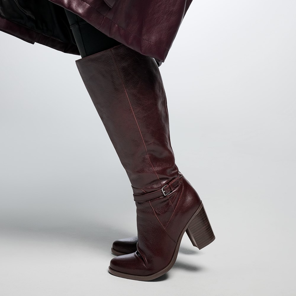 Naturalizer Kalina Knee High Boot - Wine Leather Naturalizer Kalina Knee High Boot - Wine Leather