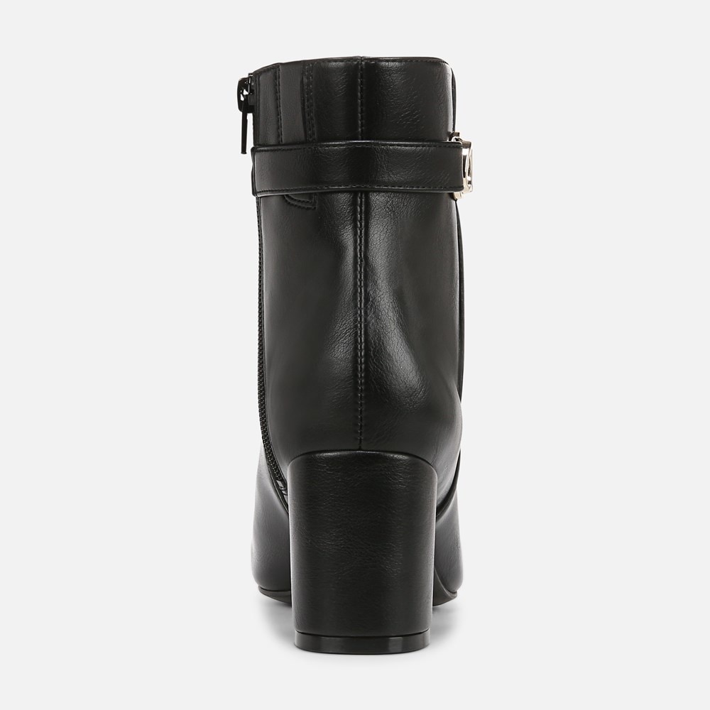 Naturalizer Lottie Ankle Bootie - Black Faux Leather Naturalizer Lottie Ankle Bootie - Black Faux Leather