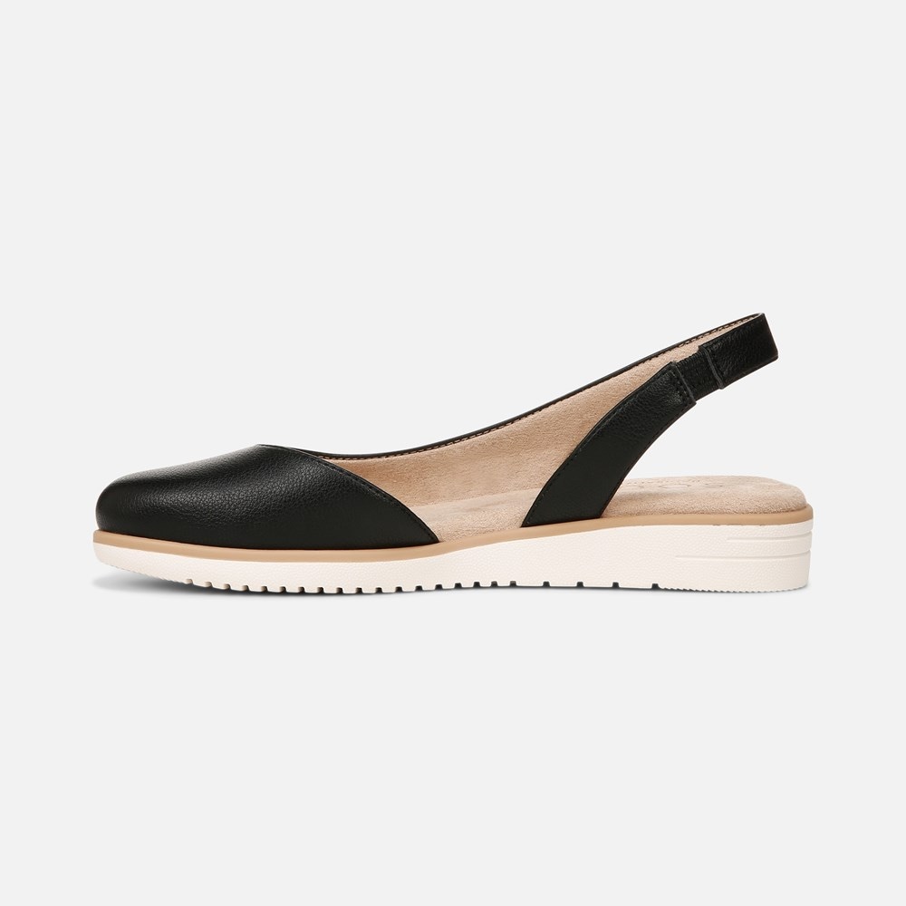 Naturalizer SOUL Idea d\'Orsay Flat - Black Faux Leather Naturalizer SOUL Idea d\'Orsay Flat - Black Faux Leather