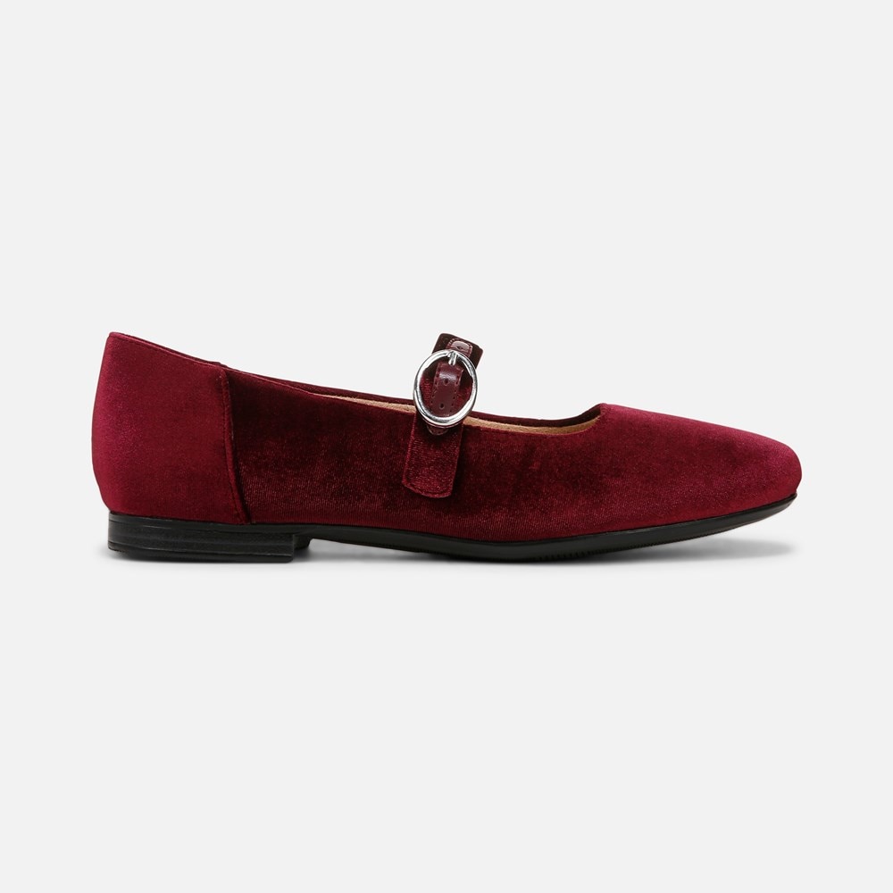 Naturalizer Kelly Mary Jane Flat - Cabernet Sauvignon Velvet Naturalizer Kelly Mary Jane Flat - Cabernet Sauvignon Velvet