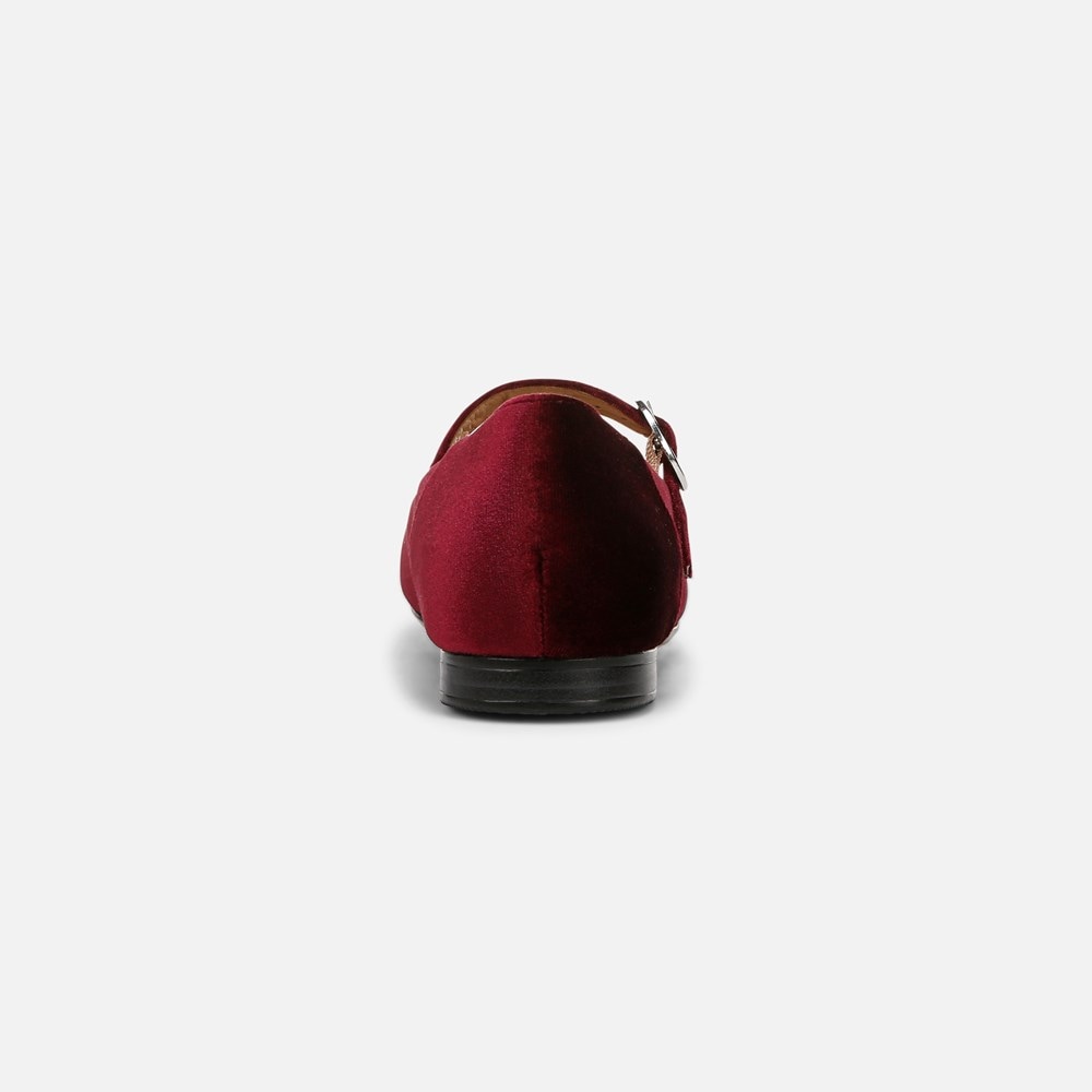 Naturalizer Kelly Mary Jane Flat - Cabernet Sauvignon Velvet Naturalizer Kelly Mary Jane Flat - Cabernet Sauvignon Velvet