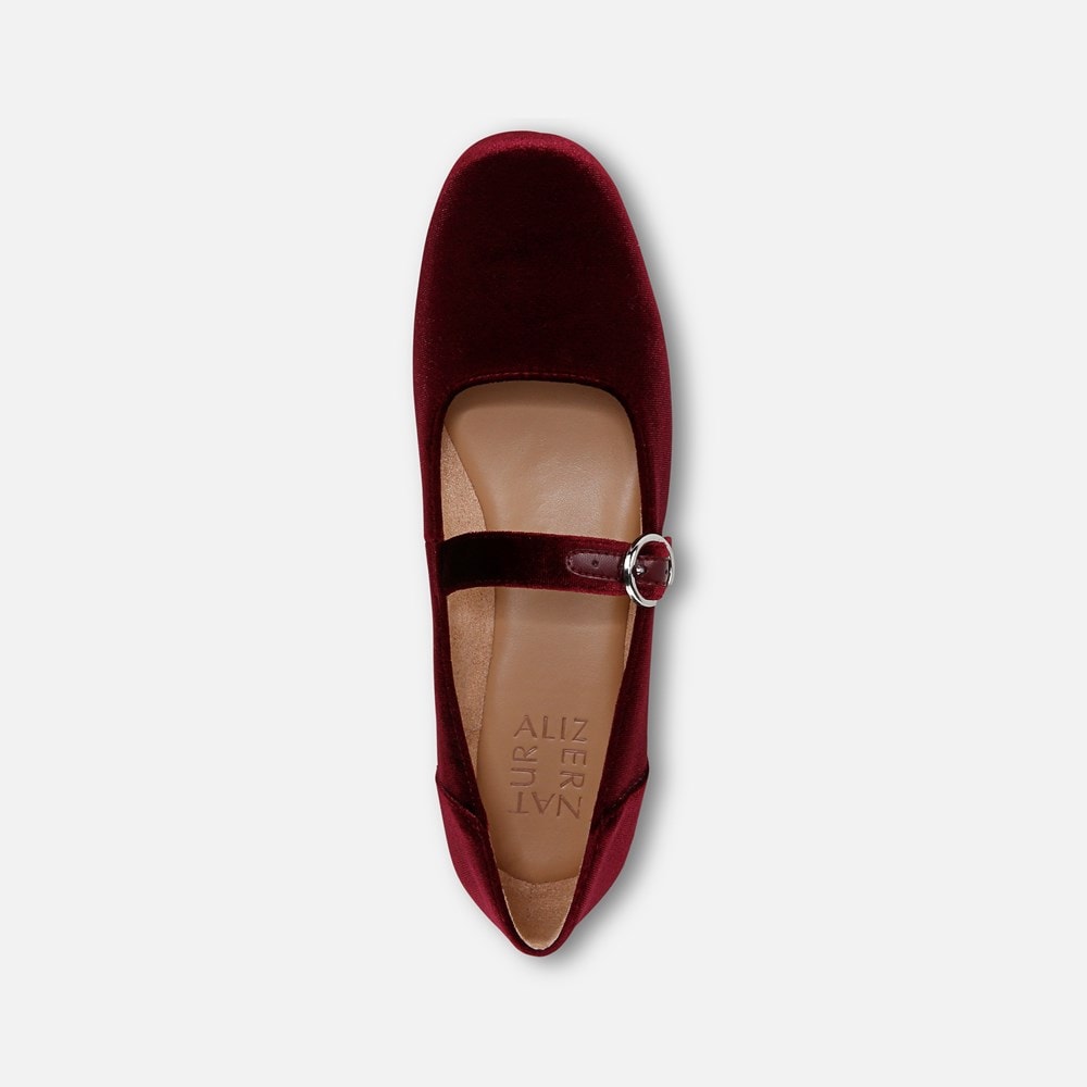 Naturalizer Kelly Mary Jane Flat - Cabernet Sauvignon Velvet Naturalizer Kelly Mary Jane Flat - Cabernet Sauvignon Velvet