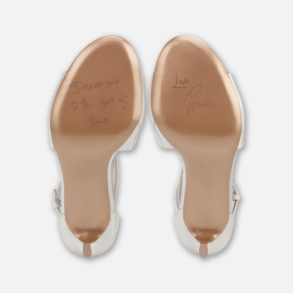 Naturalizer Amor Dress Sandal - Silk White Fabric
